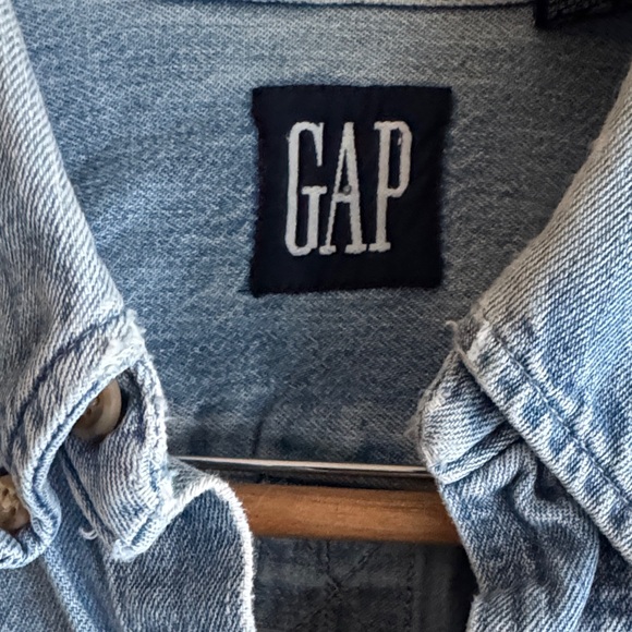 GAP Women's Vintage 100% Cotton Denim Jean Shirt Jacket - Picture 2 of 9